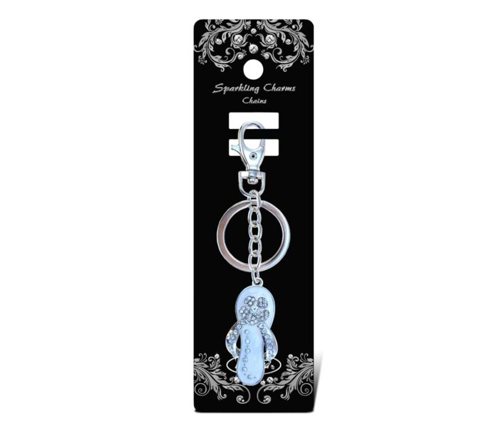 White Flip-Flop - Sparkling Charms - Image 2
