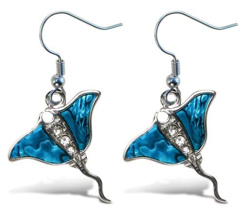 Aqua Jewelry Earrings Dangle Post Fish Hook