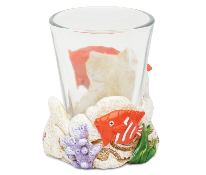 Fish - Stone Shot Glass Holder - Image 2