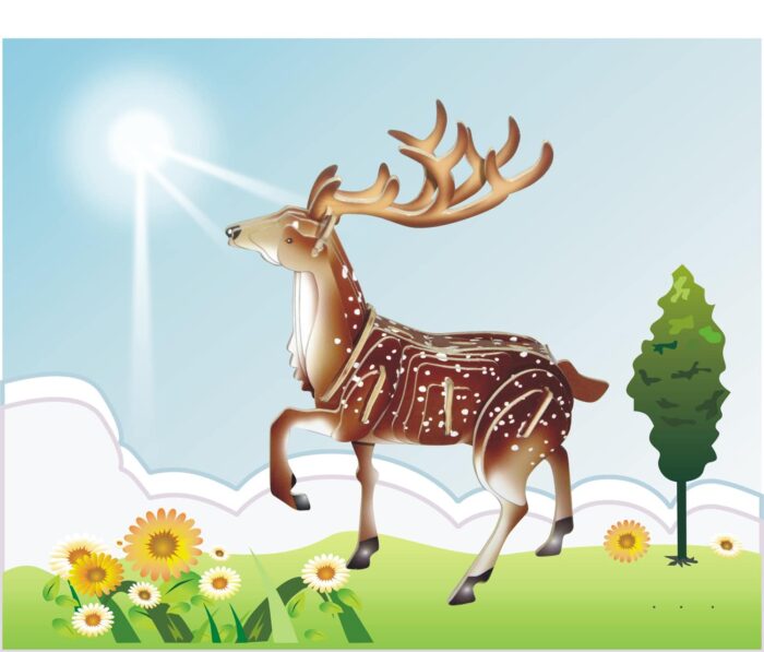 Deer - Illuminated 3D Puzzles