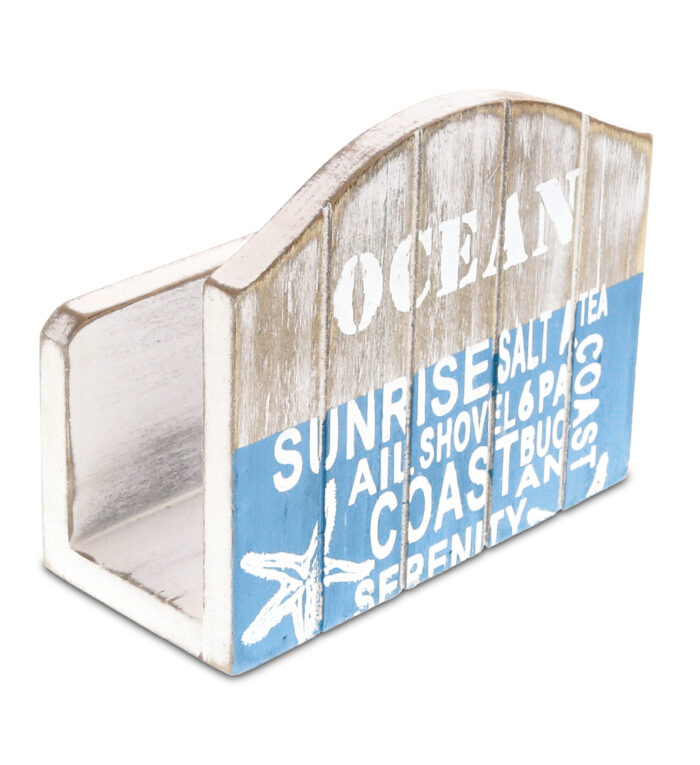Aqua Sky Napkin Holder - Nautical Decor