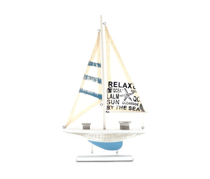 Aqua Sky Sailboat - Nautical Decor
