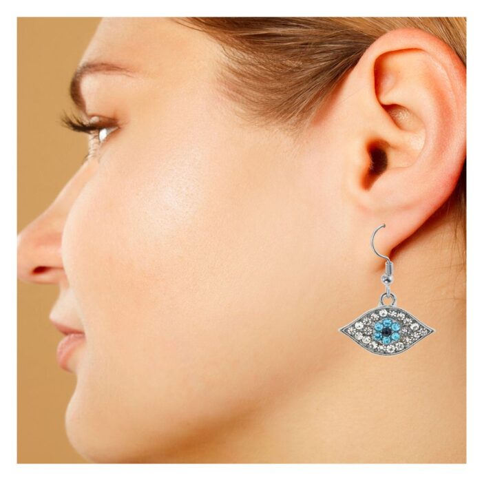 Evil Eye - Sparkling Earrings - Image 3
