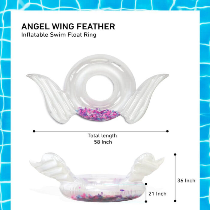 POZA Angel Wings Tube - Mix Feathers - Pool Party - Image 2