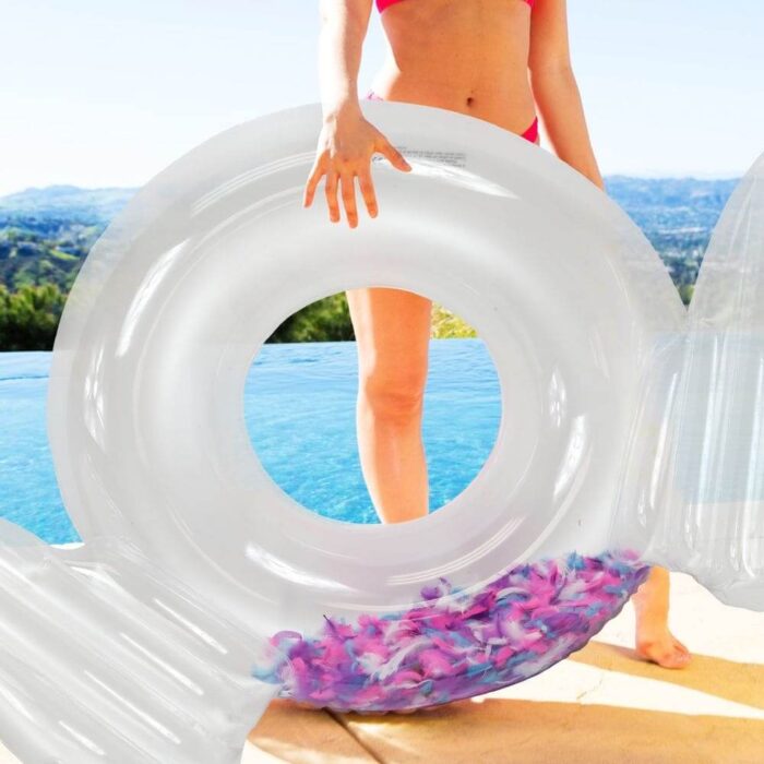 POZA Angel Wings Tube - Mix Feathers - Pool Party - Image 6