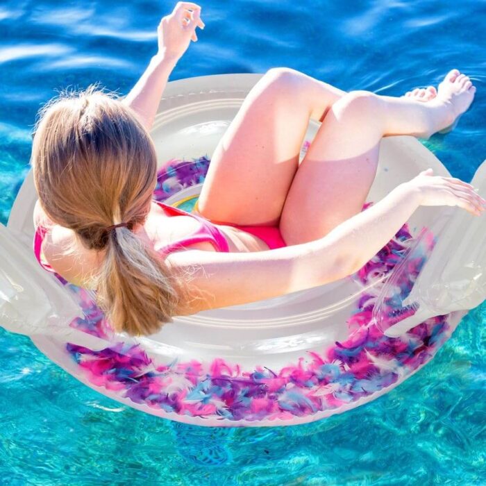 POZA Angel Wings Tube - Mix Feathers - Pool Party - Image 8
