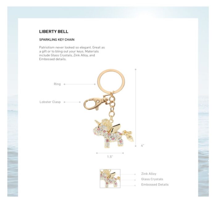 Unicorn - Gold Sparkling Charms - Image 2