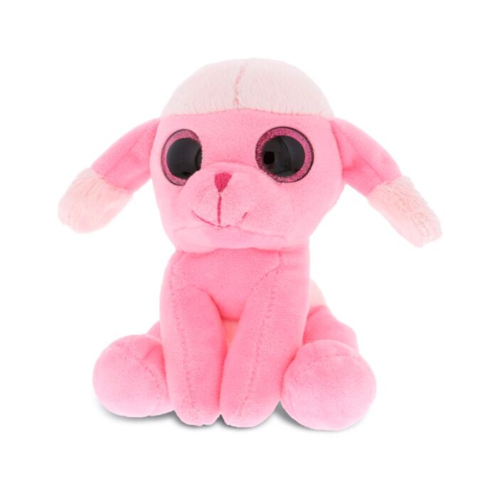 Small Pink Poodle Dog - Sparkle Eyes Plush