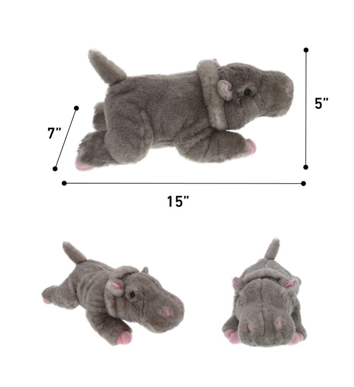 13" Hippo - Wild Collection Plush - Image 3