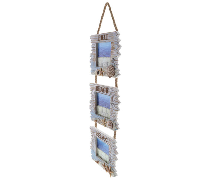 Coastal Horizon Hanging Frames 4X4 - Nautical Decor - Image 3