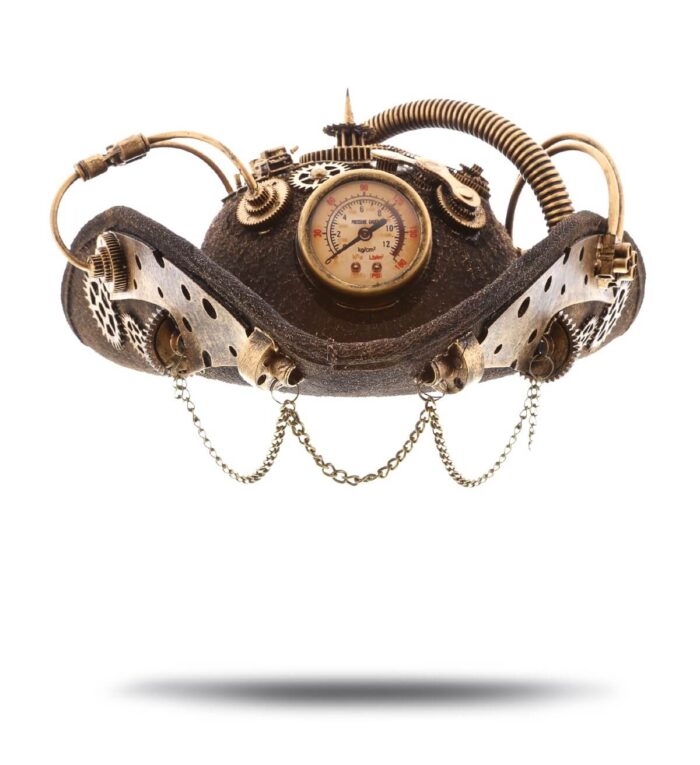 Tricorne Colonial Top Hat - Gold - Steampunk
