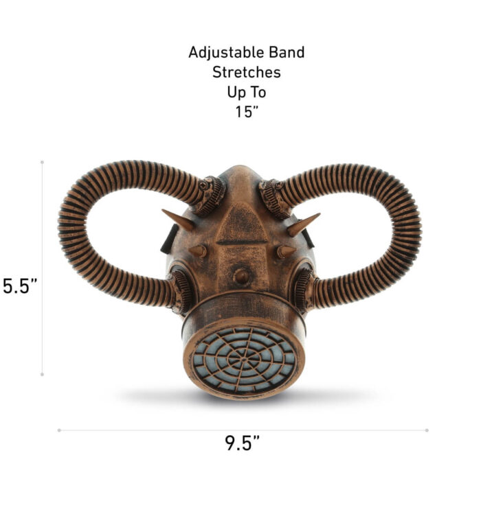 Mouth Gas Mask - Copper - Steampunk - Image 2