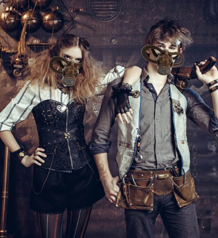 Mouth Gas Mask - Copper - Steampunk - Image 5