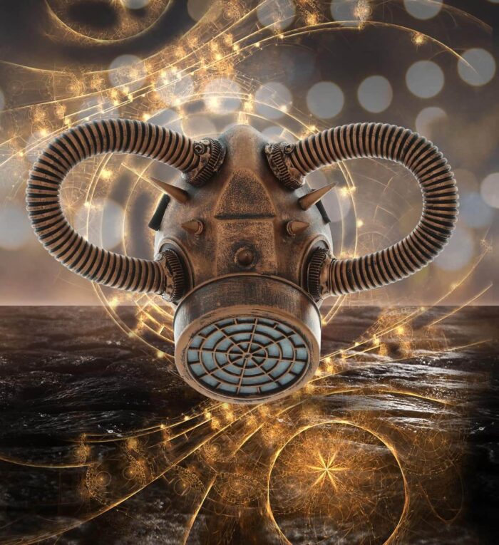Mouth Gas Mask - Copper - Steampunk - Image 6
