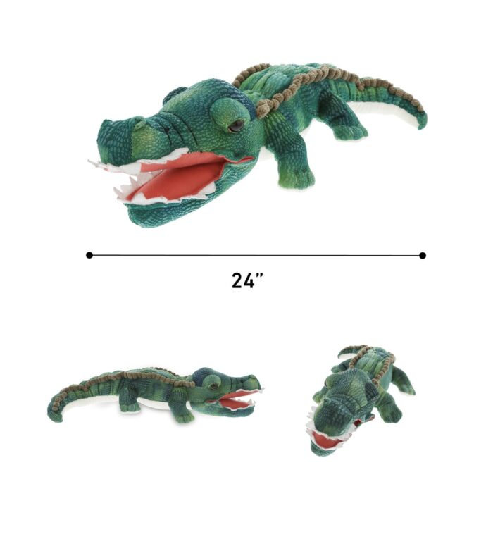 24" Green Alligator - Wild Collection Plush - Image 3