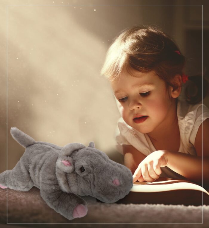 11" Hippo - Wild Collection Plush - Image 6