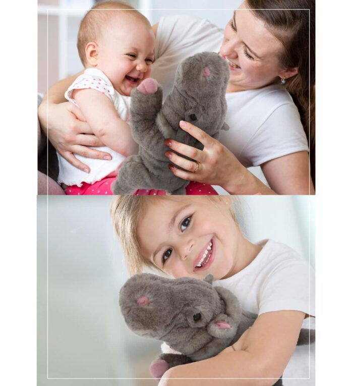 11" Hippo - Wild Collection Plush - Image 8