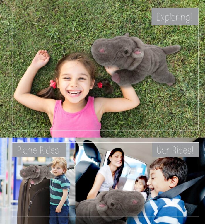 13" Hippo - Wild Collection Plush - Image 4