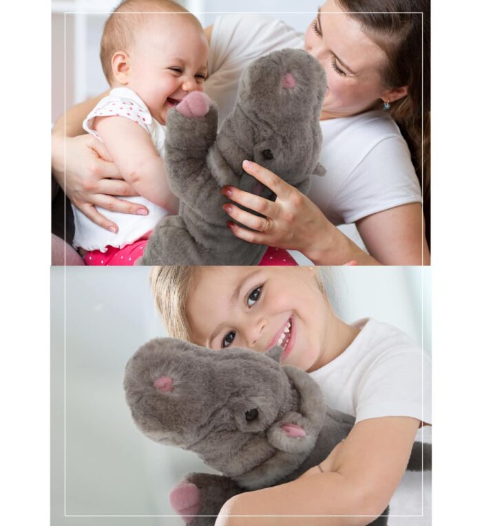 13" Hippo - Wild Collection Plush - Image 8