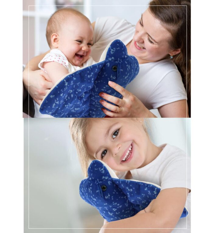 17" Spotted Blue Ray - Wild Collection Plush - Image 8