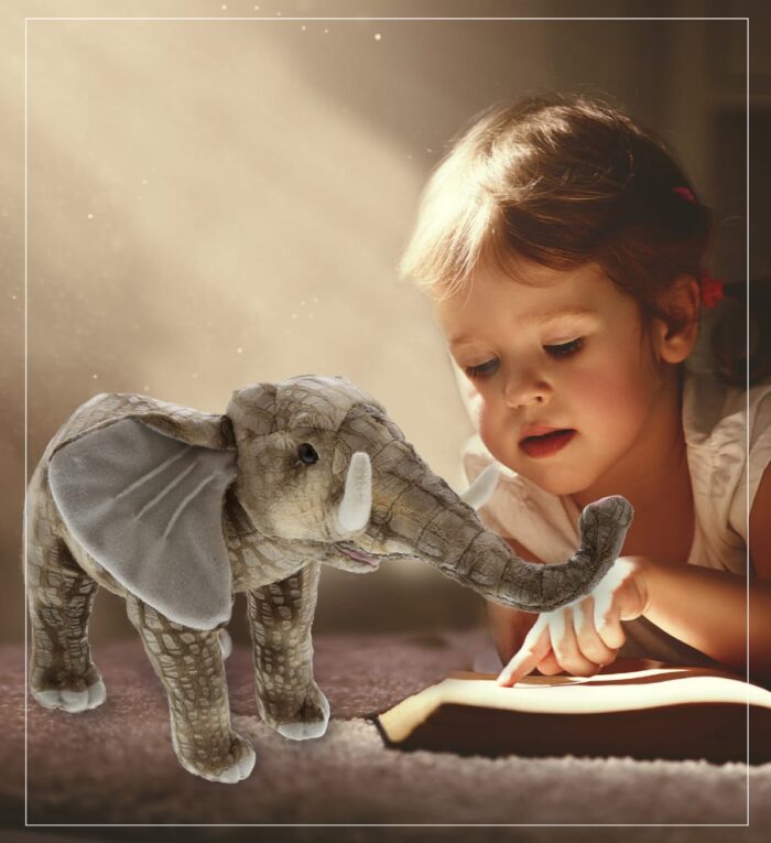 10" Elephant - Wild Collection Plush - Image 6