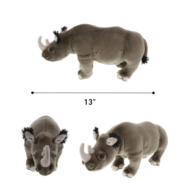 13" Rhino - Wild Collection Plush - Image 3