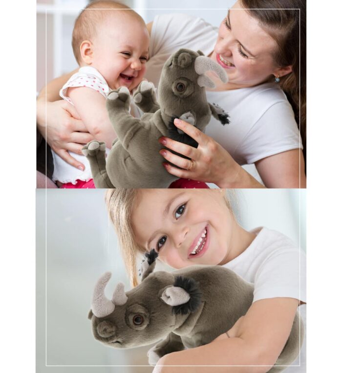 13" Rhino - Wild Collection Plush - Image 8