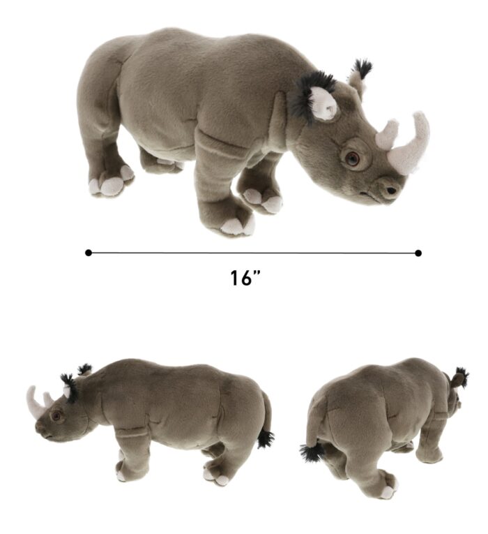 16" Rhino - Wild Collection Plush - Image 3