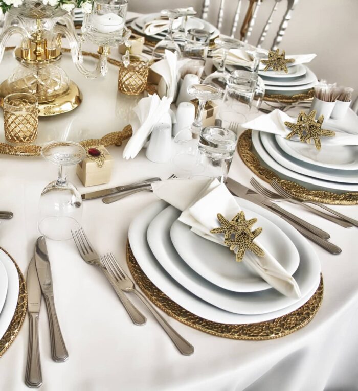 Set Of 6 - Starfish - Gold Napkin Ring - Image 5