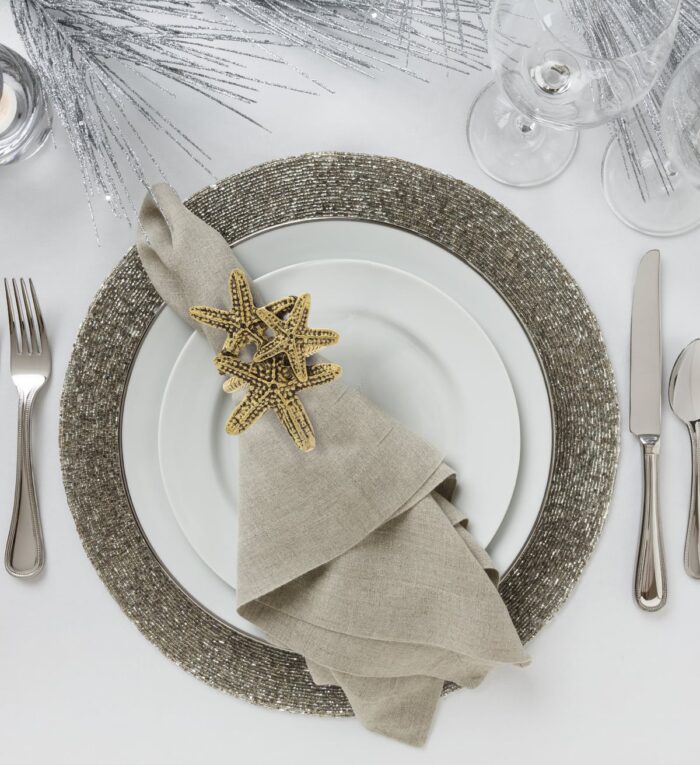 Set Of 6 - Starfish - Gold Napkin Ring - Image 6