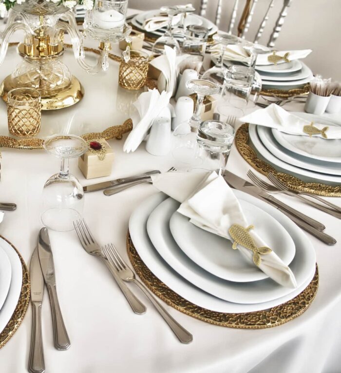 Set Of 6 - Mermaid - Gold Napkin Ring - Image 5