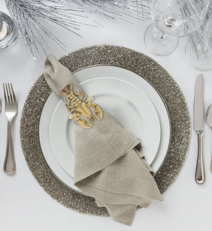 Set Of 6 - Lobster - Gold Napkin Ring - Image 6