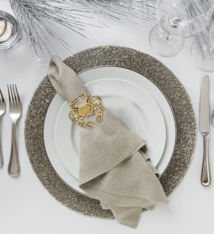 Set Of 6 - Crab - Gold Napkin Ring - Image 6