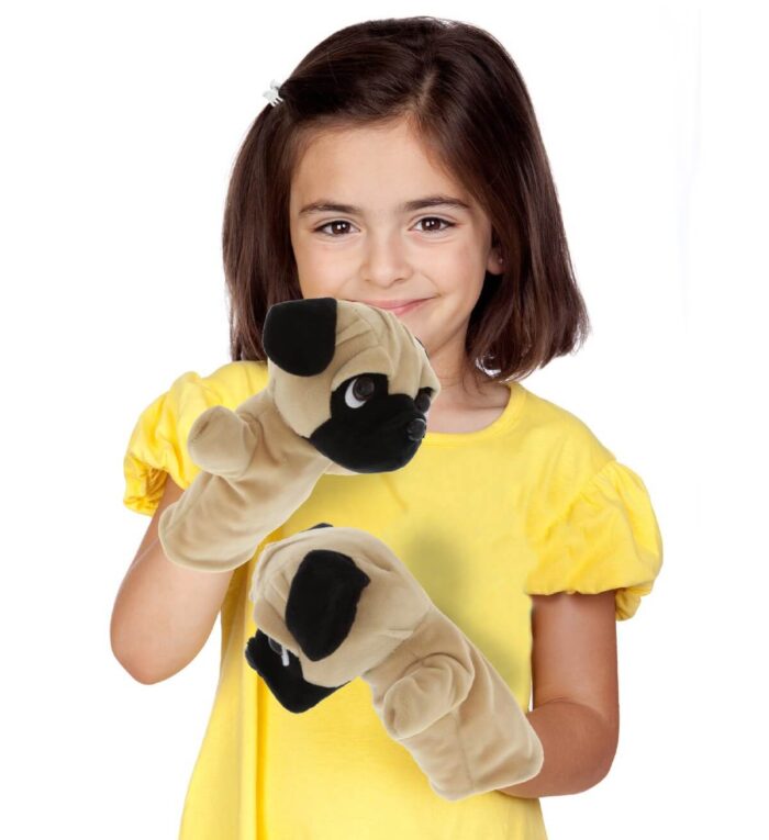 Pug Dog - Plush Hand Puppet - Image 2