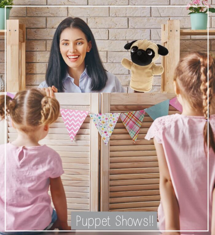 Pug Dog - Plush Hand Puppet - Image 4