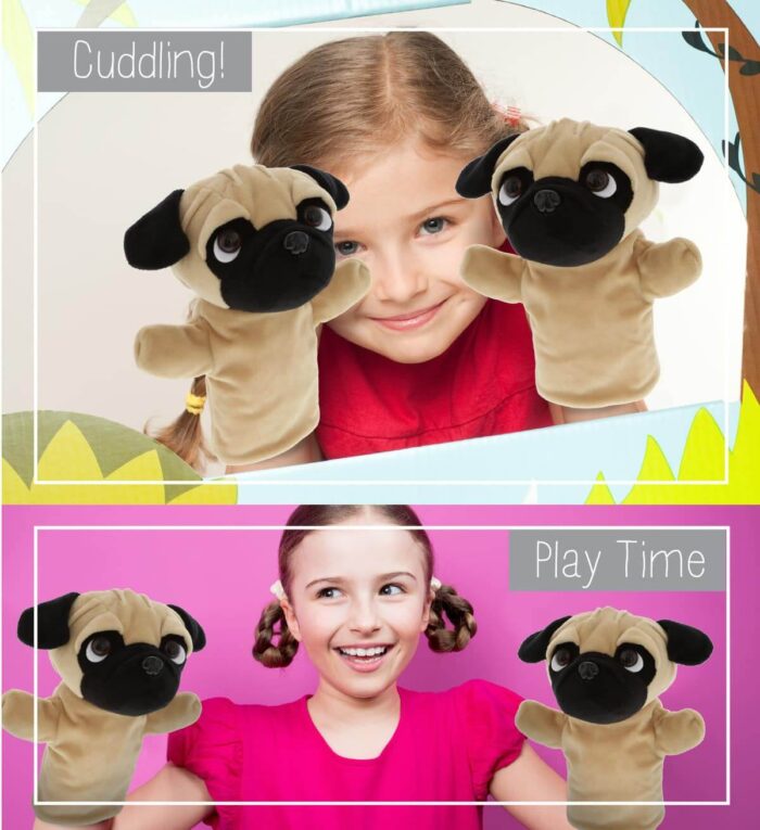 Pug Dog - Plush Hand Puppet - Image 5
