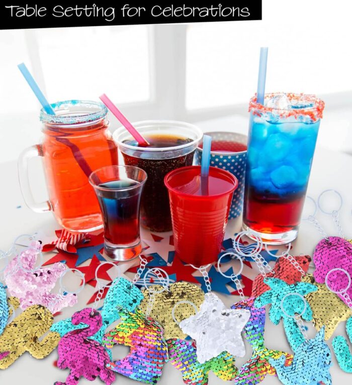 Flip Sequin Plush Keychain - 18 Styles Assortment Package - 36pc set - Image 7