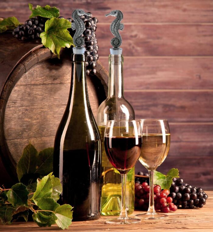 Wine Stopper - Metal Seahorse - Cheers - Image 7