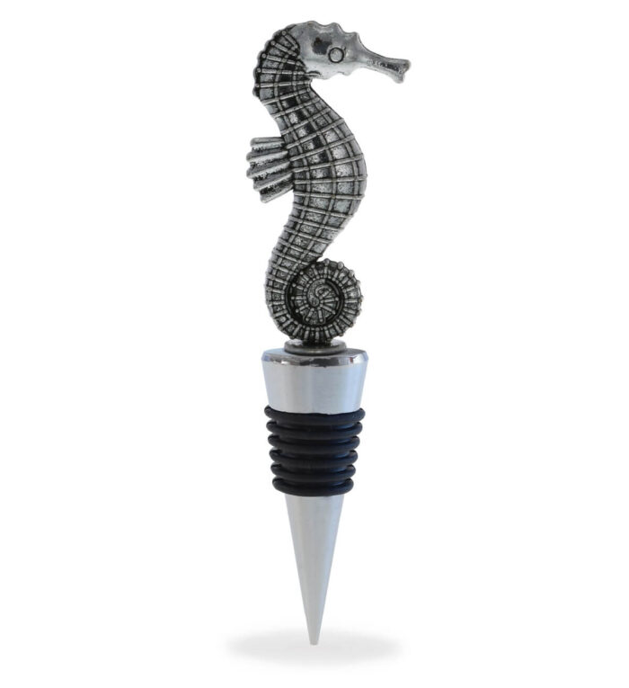 Wine Stopper - Metal Seahorse - Cheers
