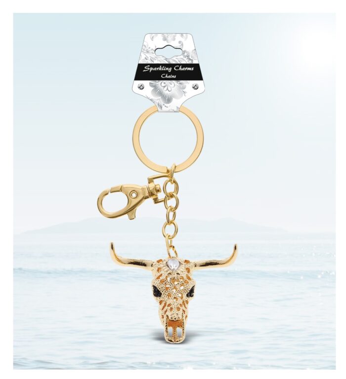 Longhorn Skull - Gold Sparkling Charms - Image 7