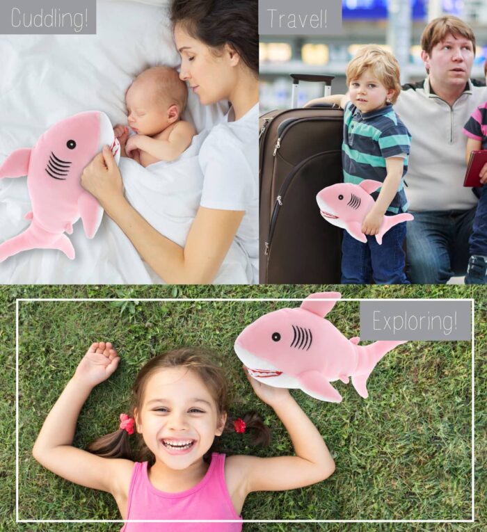 Pink Shark - Baby Soft Plush - Image 3