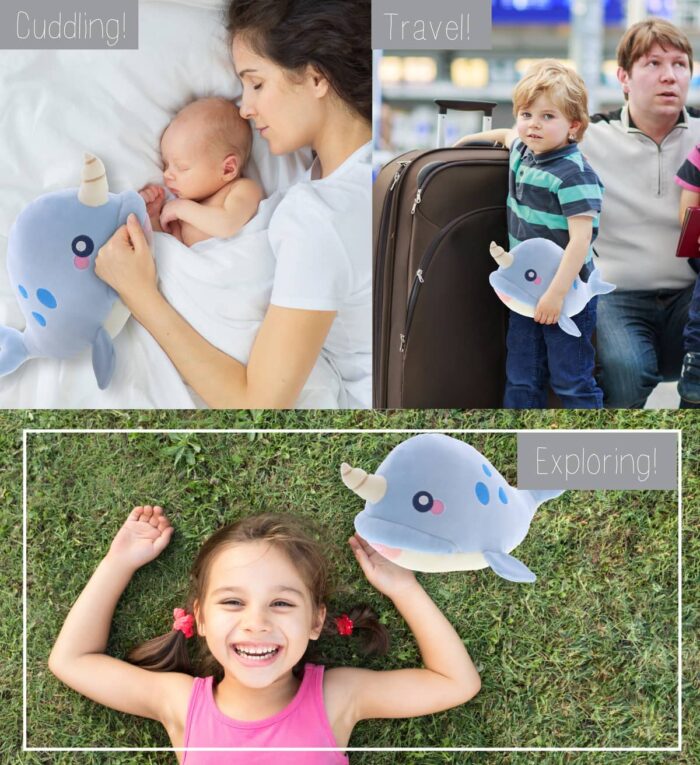 Blue Narwhal - Baby Soft Plush - Image 3