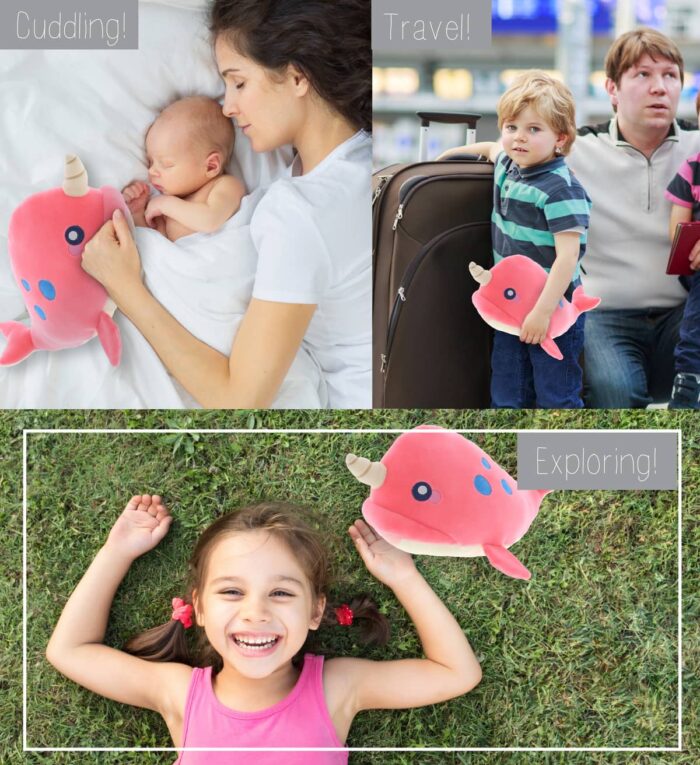 Pink Narwhal - Baby Soft Plush - Image 3