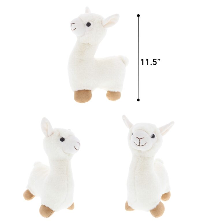 Llama - White - Super-Soft Plush - Image 3