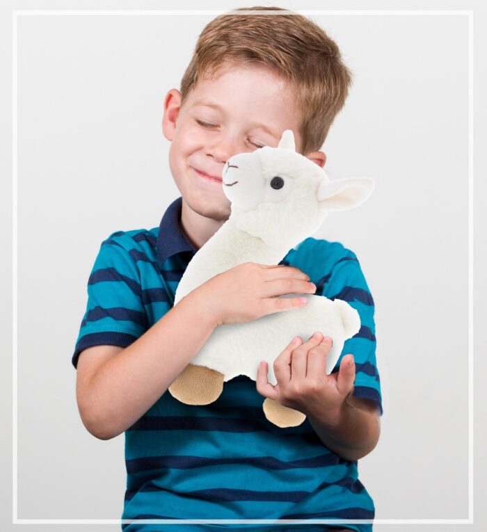 Llama - White - Super-Soft Plush - Image 7