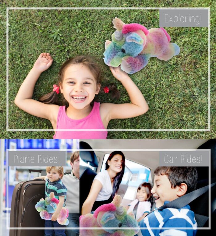 Laying Rainbow Unicorn - Super-Soft Plush - Image 4