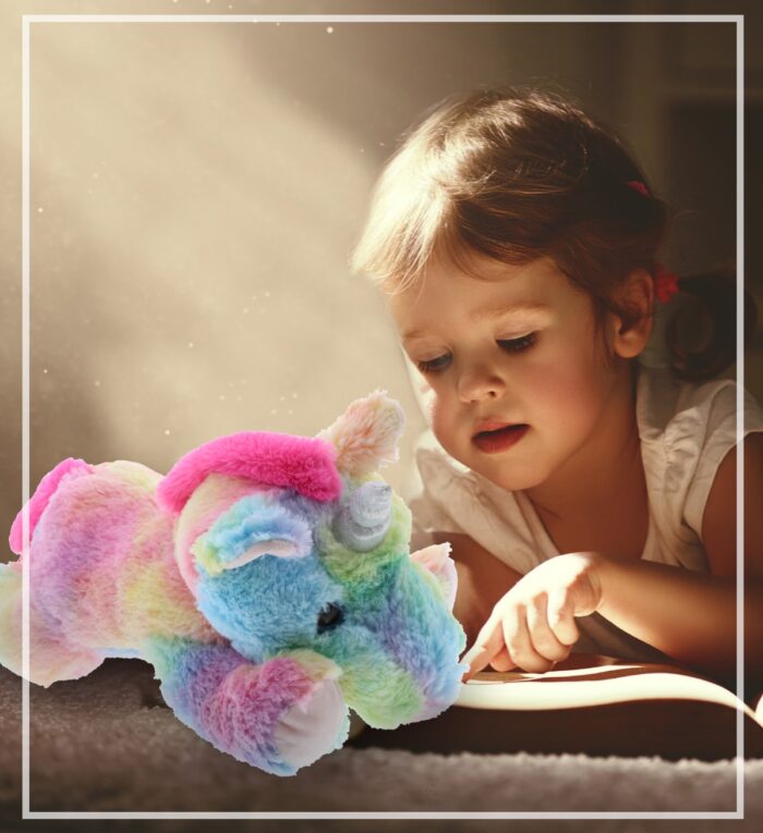 Laying Rainbow Unicorn - Super-Soft Plush - Image 6
