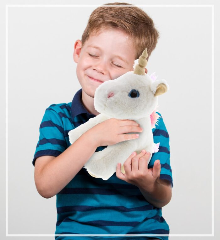 White & Gold Unicorn - Super-Soft Plush - Image 7