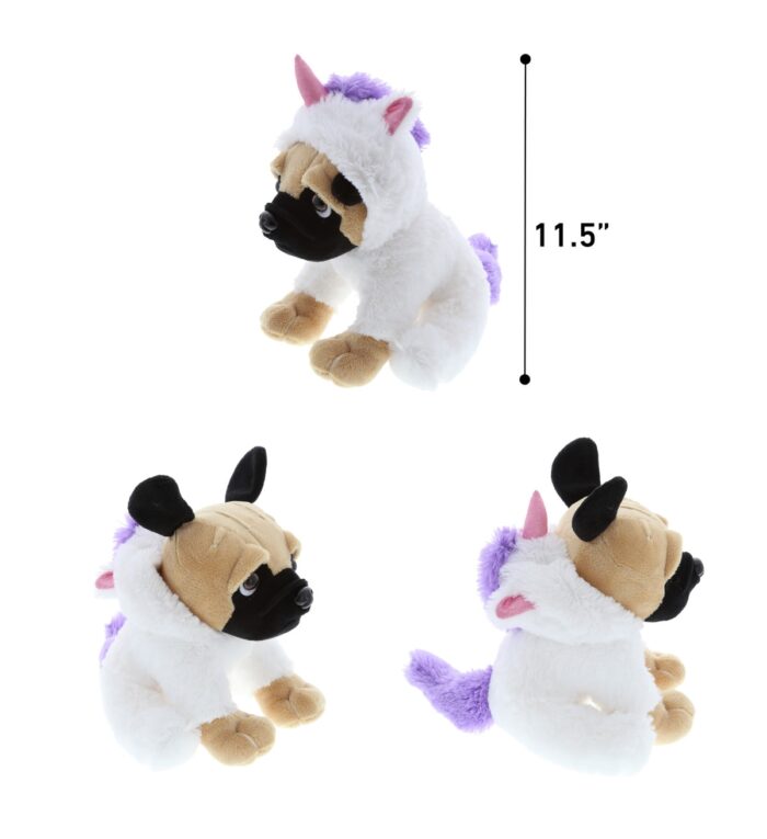 Pug Dog Unicorn - Super-Soft Plush - Image 3