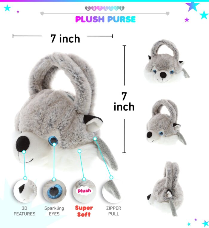 Husky - Super-Soft Plush Hand Bag - Image 2